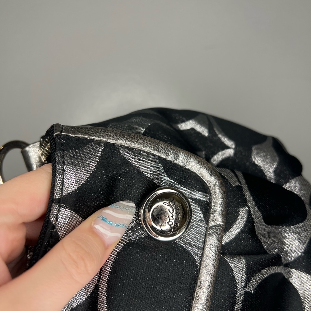Coach Silver & Black Crossbody Bag EUC sold - Picture 11 of 11